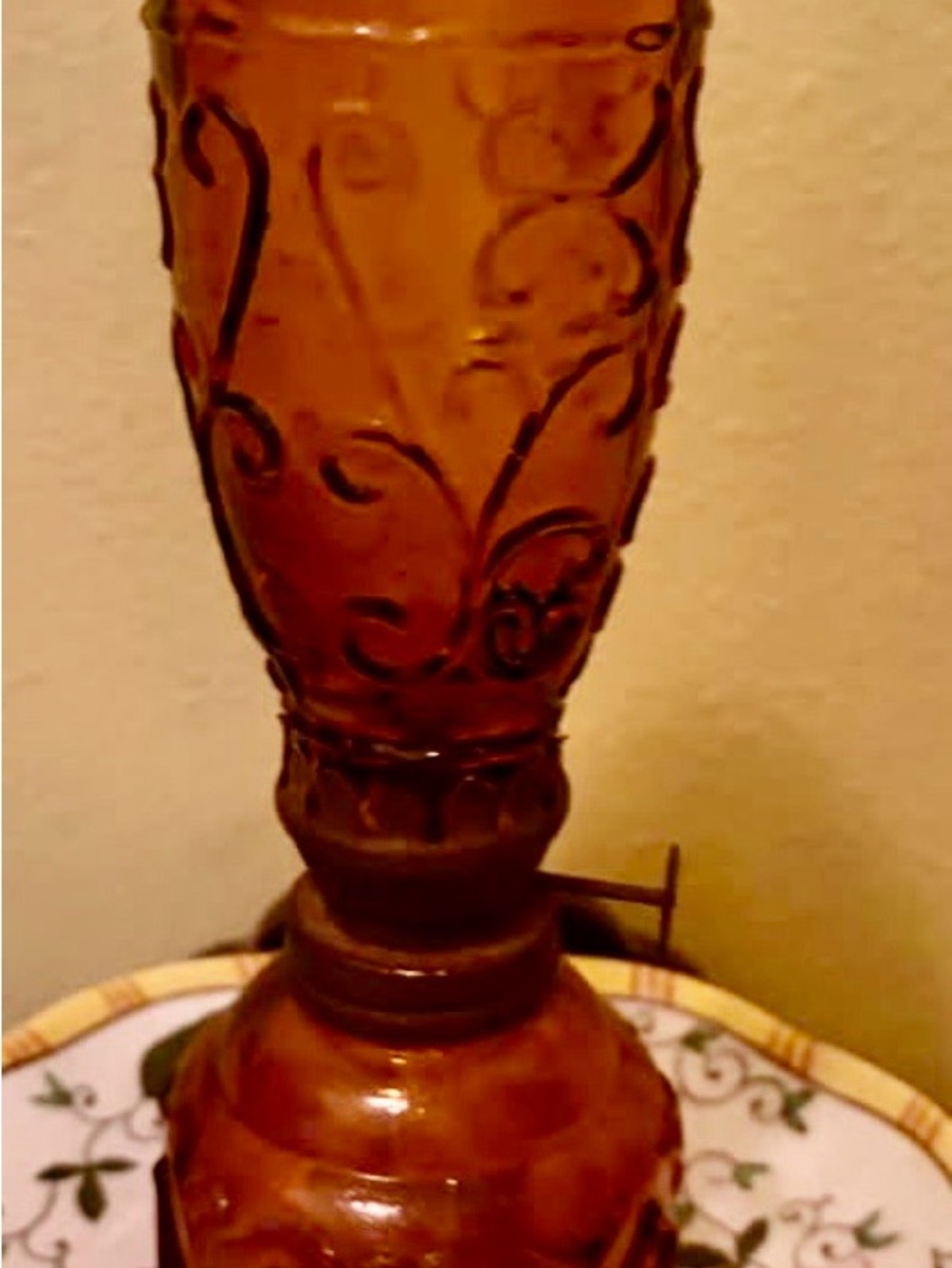 Amber Mini Oil  Lamp